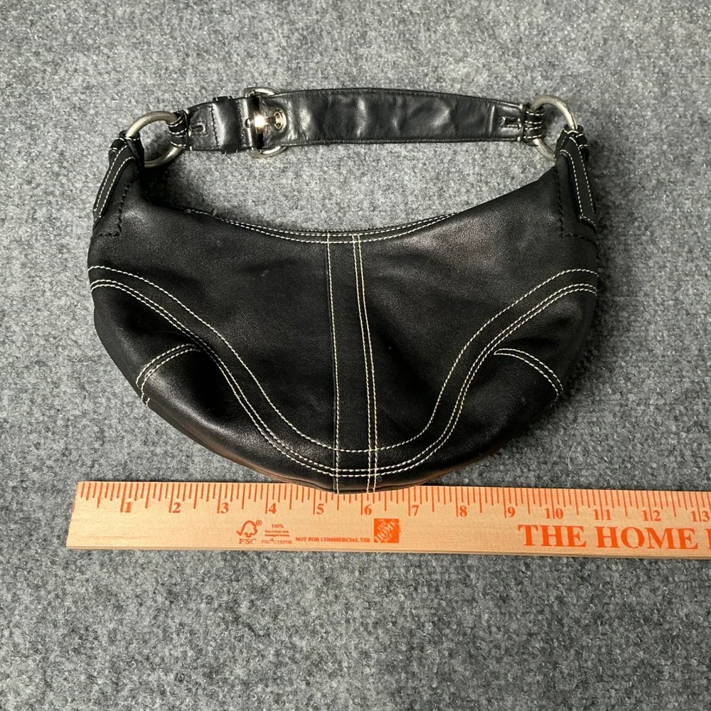 Vintage Coach Hobo 2006 Black Leather Shoulder Bag 10030